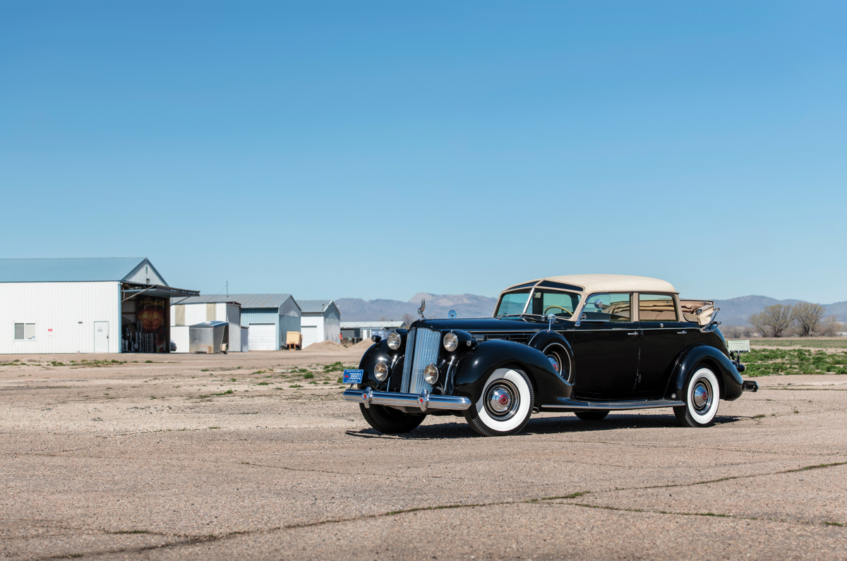 1938 Packard Twelve Touring Cabriolet by Brunn offered at RM Auctions' Auburn Spring live auction 2019